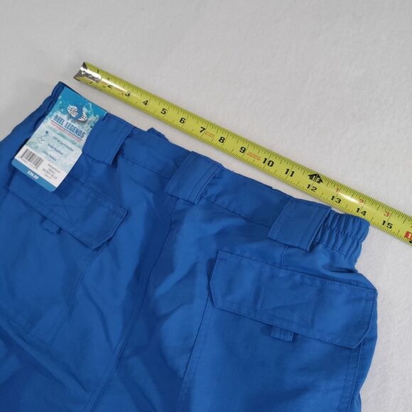Reel Legends Performance Outfitters Cargo Shorts UPF 50 Money Blue Small - New - Picture 10 of 13